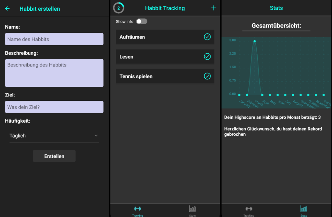 React Native Habit Tracker Screenshot 1